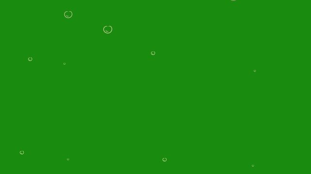 motion bubbles soap with green screen background