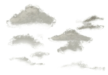 Obraz premium Cloud, sky, skyline, png, smoke, isolated, cloud, abstract
