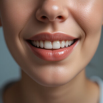 Woman with inflammation of gums