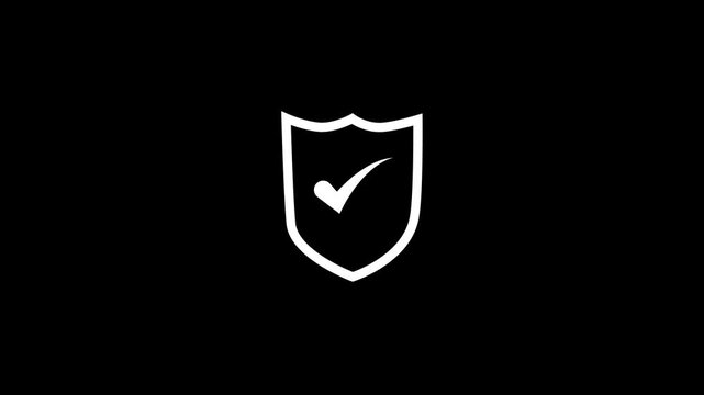 Insurance, protection, saving, finance, life, shielding, health care. on hand show shield and check mark is center show it, it mean protect your life and Motion graphics of check mark concept