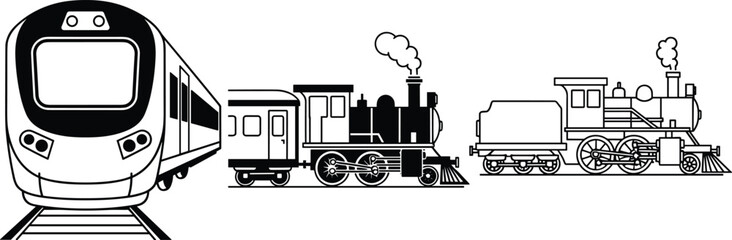 Set of weather icons featuring sun and clouds in solid black and outline styles, meteorology symbols for forecast apps, summer climate vector,