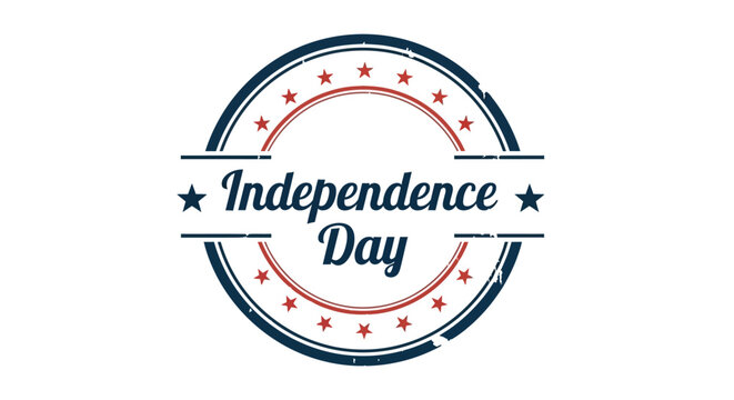 Independence Day Badge with Stars and Stripes 2.