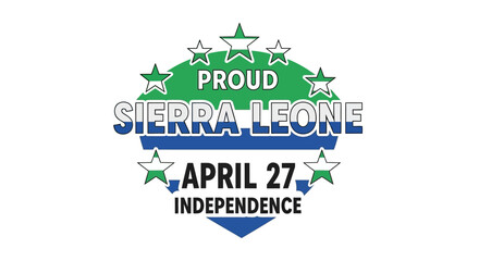 Fototapeta premium Sierra Leone Independence Day April 27 Celebration.