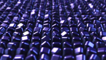 Fototapeta premium Abstract 3d cubes in grid background