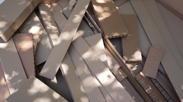 Cardboard Waste. Corrugated cardboard, paper boxes, packaging material