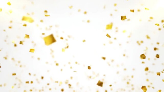 Green Screen gold confetti particles pack on white background with luma matte channel scene 1 distortion, overlay, glitch, static noise, scan lines black background, 4k animated video loop