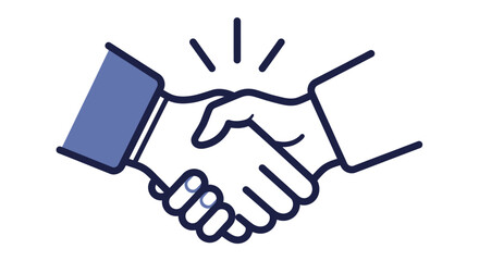 Fototapeta premium Formal handshake symbolizing agreement and partnership in a business setting.