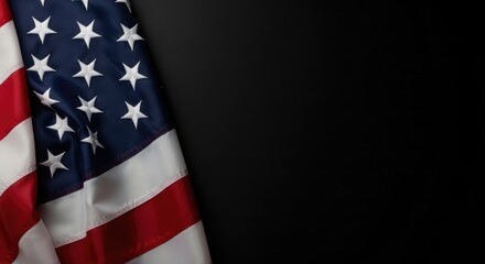 Fototapeta premium Usa flag on flag day patriotic american symbol of united states
