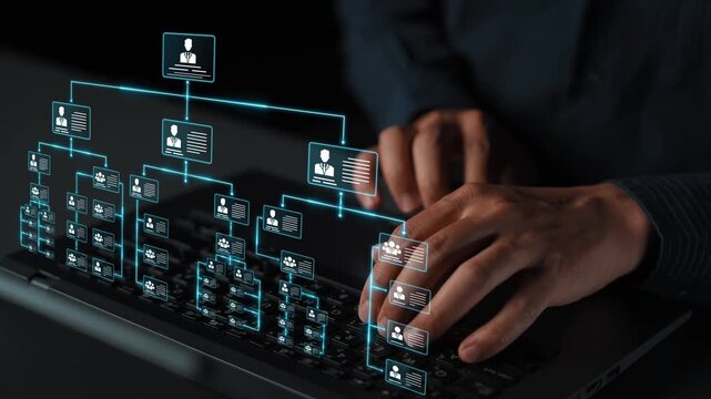 Corporate org chart and team structure show hierarchy, team, and structure for clear organization, management, and operational planning Marrow