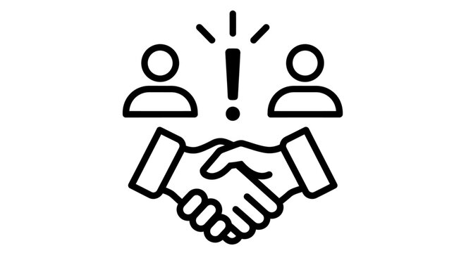 Professional handshake symbolizing collaboration, partnership and business agreement in a corporate setting.