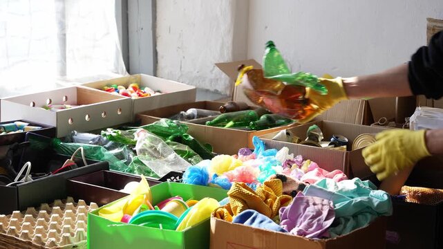 Waste and recycling. Zero-Waste Event. Waste plastic management: