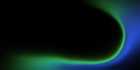 Green Blue Neon Glow Curve Abstract Background for Modern Tech Design