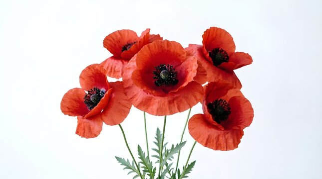 Beautiful Red Poppy Flowers in Bloom 
Nature&rsquo;s Elegant and Vibrant Floral Beauty