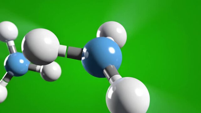 Green Screen opaque covalent bond between three ozone molecules o3 particles floating around in the layer scene 4 with distortion, overlay, glitch, static noise, scan lines on black background, 4k