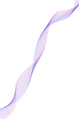 Fototapeta premium Abstract flowing ribbon of gradient colored particles creating a dynamic wavy pattern with a smooth transition from pink to blue isolated on transparent background