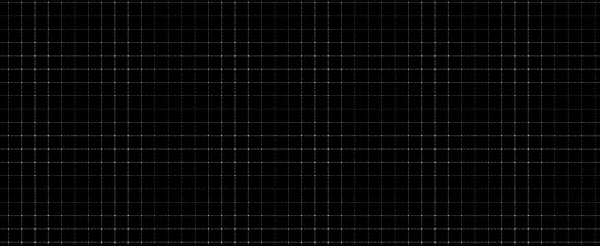Blueprint grid black engineering graph paper with square checker lines for drawing, math notebook, architectural plan and technical illustration background.