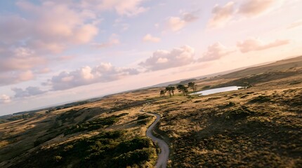 The blue sky and clouds create a beautiful nature background with blue, background, cloud, nature, light, landscape, sky