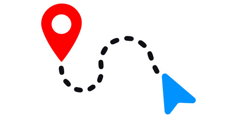 A red 3D exclamation mark sign stands as a bold vector illustration on a white background, blending a heart shape symbol with a modern love icon design for a Valentine card concept © hossain