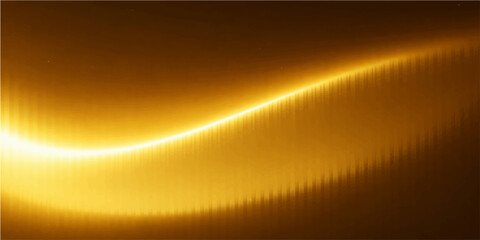 Golden luminous wave of light energy, emanating a sense of radiant brilliance and dynamism in a photorealistic display. © FANUSH