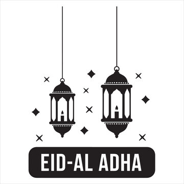 Eid-Al Adha lanterns vector illustration