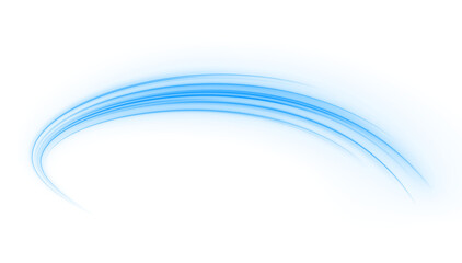 Obraz premium Bright blue speed trail with radiant glow and elegant motion streaks, ideal for high-tech visuals and futuristic banners. png
