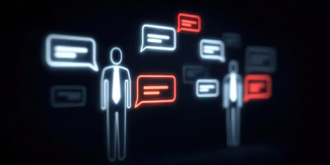 Fototapeta premium In business, the management process is a strategy for control that creates an opportunity for communication.