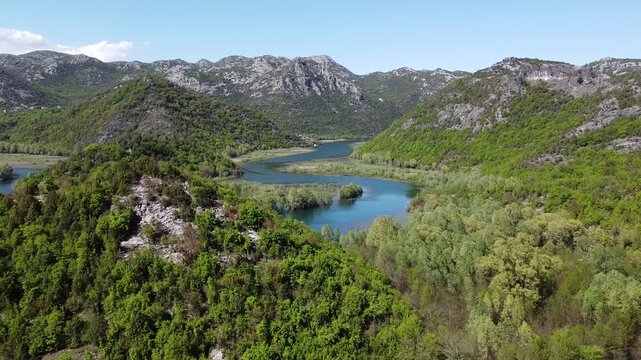The Iconic Horseshoe Bend of Rijeka Crnojevica at Pavlova Strana, Montenegro