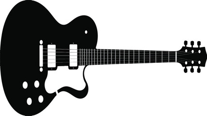 electric guitar isolated on white