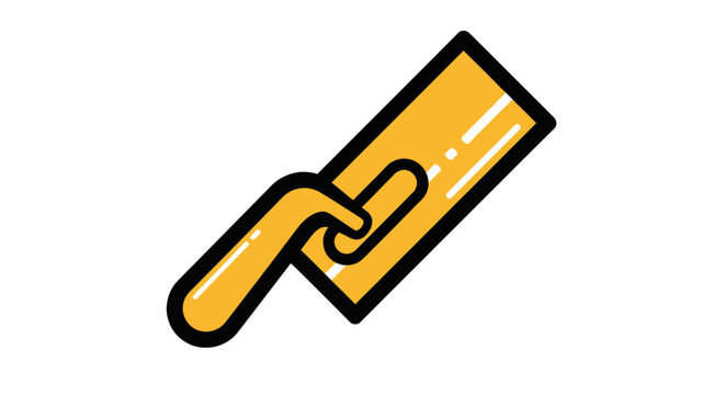 Construction Tool Trowel Plastering Flat Design Icon