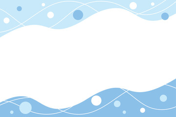 Naklejka na ściany i meble 海のイメージの爽やかな抽象デザインのフレーム