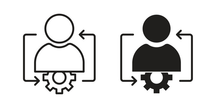 Adaptation icon set, logo vector eps10