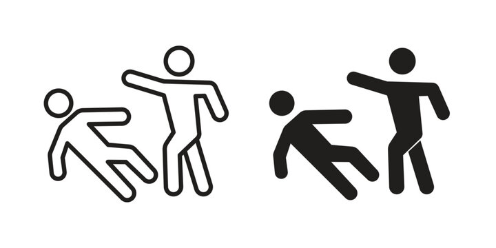Assault icon set, logo vector eps10