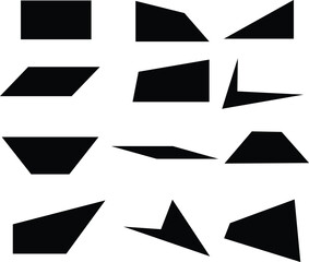 Abstract and vector basic shapes collection.