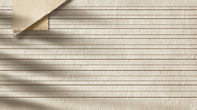 Vintage paper background with lines and torn edges for design concept