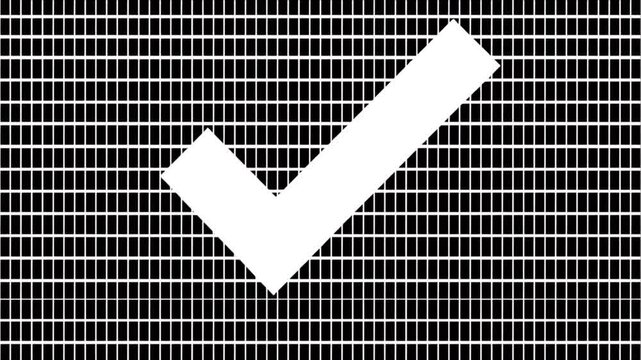 AI pattern recognition code scan checkmark grid
