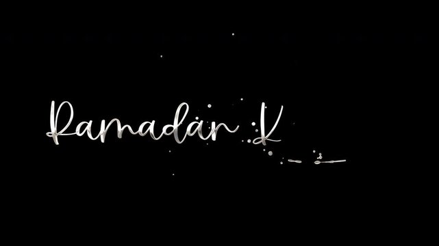 Ramadan Kareem Text Animation