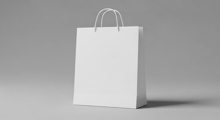 White Paper Shopping Bag.