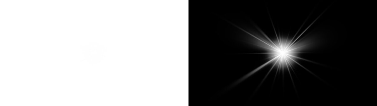 Light flare, Glowing light explodes. Light effect. ray. shining sun, bright flash