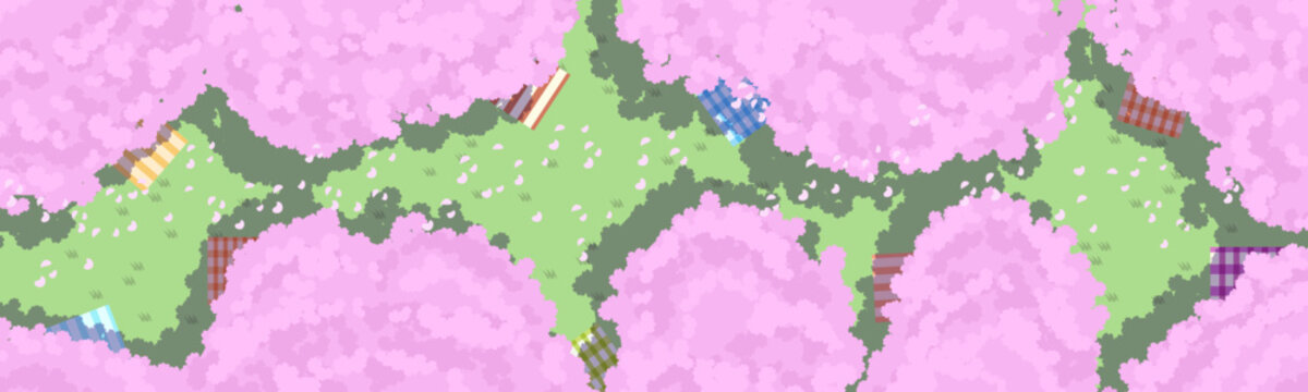 お花見の風景