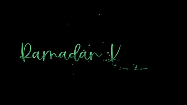 Ramadan Kareem Text Animation