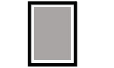 Fototapeta premium Realistic Wall Picture Frame Isolated on Transparent Background – Modern Empty Photo Frame Mockup