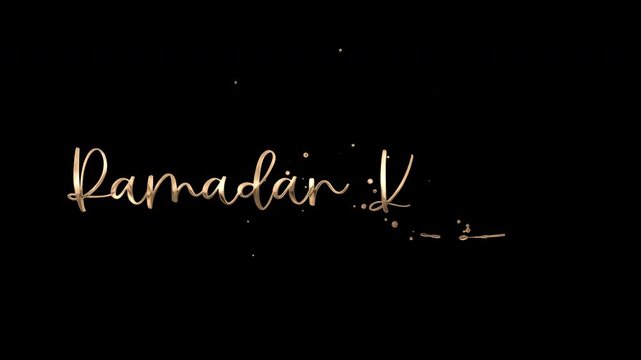 Ramadan Kareem Text Animation