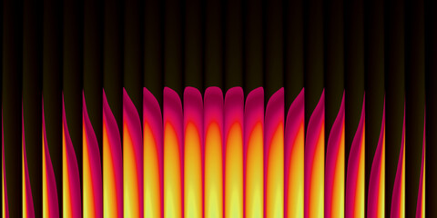 3d abstract background with glass sunset gradient and yellow light effect design. This crystal...