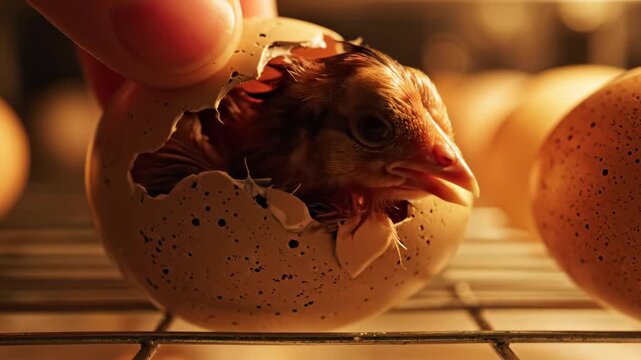 A Chick Hatches From an Egg - A Time-Lapse of New Life.