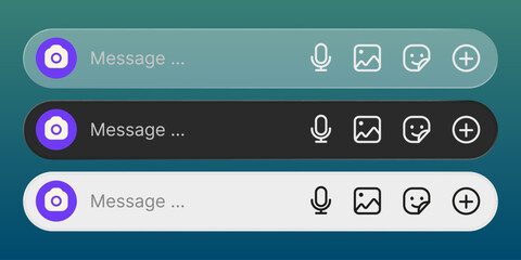 Naklejka premium Chat button set for element call to action design