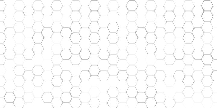 Hexagon grid pattern on transparent background. geometric flat honeycomb textures, seamless hexagonal mesh backgrounds, digital technology , and futuristic layouts