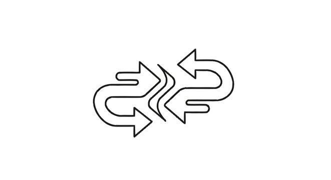 Interconnected Arrows Symbolizing Exchange and Flow.
