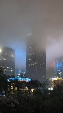 shen zhen city at night