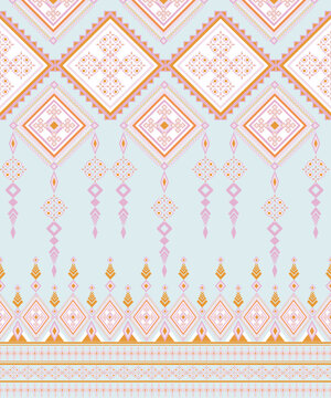 Geometric patterns. Ethnic and tribal motives. Bohemian print for textiles, packaging, home decor. Grunge vintage texture. Vector illustration.