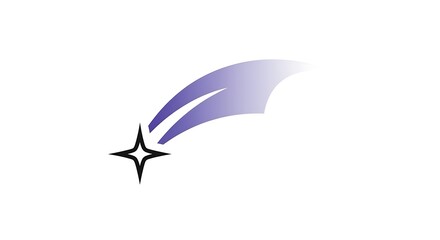 Obraz premium Abstract star and trail design